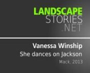 Vanessa Winship nshe dances on JacksonnnIn 2011 Vanessa Winship was the recipient of the Henri Cartier Bresson Award which funds an artist to pursue a new photographic project. For over a year Winship travelled across the United States, from California to Virginia, New Mexico to Montana, in pursuit of the fabled ‘American dream’. she dances on Jackson presents a conversation, a lyrical and lilting interaction between landscape and portrait exploring the vastness of the United States and atte