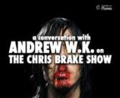 Andrew WK addresses Conspiracy and Fake Andrew Rumors &#124; AWK Interview on Chris Brake Show Part 6 &#124; Full Andrew WK Interview at http://chrisbrakeshow.com/2014/04/23/34-andrew-w-k-interview/ continues his list of his favorite juices that inspired the lyrics to