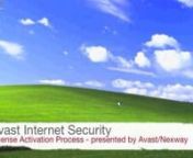 Step-by-step instruction on how to activate your Avast Internet Security license.
