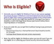 Assets & Insurance Management - Intro to Medicare from intro to insurance