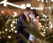 http://www.lightcannonfilms.comnWhat could we possibly say about this wedding that you can&#39;t see from watching the film? The twinkling nostalgia of a Christmas tree farm combined with extravagant drapery, chandeliers, classic flowers, and candlelight - all come together to set the stage for the most magical December wedding one could possibly dream up. nnAnd then, when Amanda and Jon are compared to Cinderella and Prince Charming, we couldn&#39;t keep our imaginations in check. The Merrimon Wynne ho