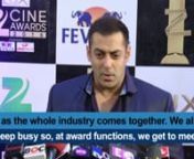 Awards don&#39;t matter much in my life: Salman KhannnSuperstar Salman Khan, who won accolades for his performance in films like