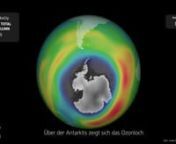 Animation: Ozonloch erreicht wieder RekordniveaunnDas Ozonloch über der Antarktis erstreckt sich derzeit über 26 Millionen Quadratkilometer, eine Fläche, größer als der nordamerikanische Kontinent.Aktuell ist es um ca. 2,5 Mio. Quadratkilometergrößer als zum selben Zeitpunkt im Jahr 2014. Nur im Jahr 2006 war es mit 27 Millionen Quadratkilometern noch größer. Mit Hilfe von Satellitenhaben Wissenschaftler des Erdbeobachtungszentrums (EOC) am Deutschen Zentrum für Luft- und Raumfah