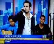 Breve entrevista y actuacion de Marck Balar en el programa
