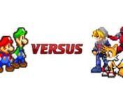 Mario and Luigi fight Sheik. Luigi wants to fight his rival, Tails. Mario will battle Deadpool but he can&#39;t die. See how the bros. will handle them all.nnCharacters by:nNintendonSeganMarvel (and Disney)nnSprites from:nMario &amp; Luigi: Superstar SaganSonic Advance 3nSonic BattlenMarvel Ultimate Alliance (GBA)nCustom/EditednnSprites by:nA.J. NitronAlvin Earthwormnjmkrebs30nKing AsylusnMiniking91nCyber WolfnSpriteDude300 &amp; his friendsnTonberry2knRen
