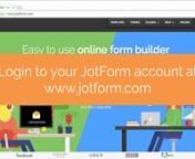 Short video tutorial​ that explains how to edit a JotForm formsn(For Weebly Users Using JotForm Widget)