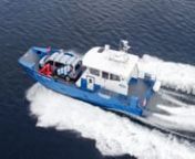 Uploaded on May 19, 2016nAlusafe 1500 MPV, Delivered to The Port Authority of AalesundnnThe Port Authority of Aalesund’s new workboat, «Skansen» is a virtual “Swiss army knife”. In early April 2016, a well equipped workboat with type designation Alusafe 1500 MPV (Multi-Purpose Vessel) was delivered from Maritime Partner ASnnAlusafe 1500 MPV is equipped with twin diesel engines, driving waterjets through marine transmission systems. The hull is a fully planning mono hull, single chine wit