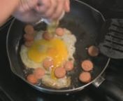 Scrambled eggs with sliced hot dogs has been my favorite breakfast since I was a kid. nnThis tribute movie clip is dedicated to the memories of many Abuelitas (Grandmothers) creative breakfast techniques.nnMusic by: Herb Alpert &amp; The Tijuana Brass -