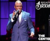 At the 2016 edition of Broadway Backwards, Kinky Boots star Wayne Brady, backed up by singers Philippe Arroyo and Lauren Wright, thrilled the house with a rhythmic“Let’s Hear It for the Boy” from Footloose. nnThe sold-out audience at Broadway’s Al Hirschfeld Theatre was dazzled Monday, March 21, 2016, by this year’s stirring edition of Broadway Backwards (#broadwaywaybackwards). The annual celebration, where men sing songs originally written for women and vice versa offering this aud