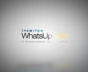This video is a product demonstration of an iteration of the Ipswitch WhatsUp Gold product.