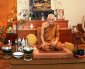ENGLISH TRANSLATION STARTS AT 45.53 MINnLuang Por Liem Thitadhammo (Tan Chao Khun Phra Rachabhavanavigrom) is the successor of Ajahn Chah a abbot of Wat Nong Pah Pong, and the leading senior monk of the lineage of Ajahn Chah wiht more than 300 monasteries world wide. He is one of the most respected meditation masters of the forest tradition. Luang Por has visited Dhammagiri first in 2009, at the opening of our new Dhammahall. In 2011, he was the senior monk at the pouring ceremony for our main B