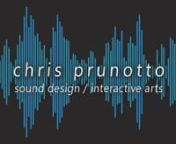 Audio Reel by Christopher PrunottonnThe latest iteration of this demo reel was uploaded on 4/5/2016.nn-------------------------nProjects included in this reel are:nn[0:05 - 0:36] Mortal Kombat X – It Has Begun! TV Spot Resound (Linear Audio 2016). A showcase of my design using mostly library-sourced material. My objective in this trailer was to really focus on the character details between Sub-Zero and Scorpion and try to highlight what made them different. Transient shapers in specific were i