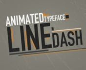 Download this animated typeface here: http://mograph.video/linedashnnThis is a Adobe After Effects typeface that animates from lines and trails which overshoot each character bend to make a unique font that is also customizable. There are 55 unique characters including all uppercase letters, numbers, and 19 common symbols. The characters are also made up entirely from shape layers so you can scale up each character to your desired size. You also have the ability to customize the color of both th