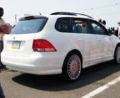 clip of a bagged volkswagen jetta wagon from 2010 VW spring show n go.