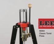Lee Precision, Inc. displays product number 90064 Classic Turret Press with 360 degree view.