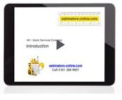 Estimators Limited are the UK&#39;s domestic building estimating service.This video provides an introduction to the services that we provide.nBuilders, Self Builders, Architects and Home Owners use us to find out the true cost of building projects.Local knowledge nationwide.