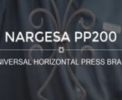 The versatility of the 20 Tons, Nargesa PP200 Horizontal Press Brake allows you to have the capability to Bend, Fold, Cut, Form, Enlarge and Reduce Flaring, Swaging and Assembling... All kinds of metal materials such as Iron, Steel, Stainless, Copper, Brass, Aluminum etc. nThe PP200 was designed and manufactured with simplicity and easy handling in mind; allowing its users to adapt their forming dies,makes this Horizontal Press machine to be indispensable in any kind of business - from small w