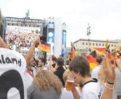 I went to Brundenburger Tor to see how much German people love football in 16 June 2014, first game for Germany in FIFA 2014. It&#39;s really awesome experience in Germany. Hope to see you again, Deutschland :&#)nnMusic: We Are One (Ole Ola) The Official 2014 FIFA World Cup Song