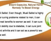 Many men and women think whether there are any home remedies to boost energy level without any side effects. Sfoorti capsule is one such safe and natural home remedy for low energy level. You can find more details about Sfoorti at http://www.naturogain.com/product/herbal-energy-booster-capsules/ nnDear friend, in this video we are going to discuss about the lack of energy and stamina, their bad effects and some home remedies that include healthy food items and natural energy booster supplements