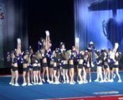 This is Spirit of Texas&#39; Large Junior Level 3 team, Purple Aces, competing at the NCA National Championship cheerleading competition at the Kay Bailey Hutchison Convention Center in Dallas, TX on 2/28/15. They were in 3rd place out of 7 teams with a score of 96.9 after Day 1.They are from Coppell, TX.