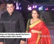 Sridevi and Vidya Balan attended Tulsi Kumar’s wedding reception held in Mumbai from vidya balan