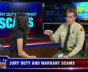 Fraudsters continue to target San Diegans especially seniors with the Jury Duty and Warrant Scams.nnWatch this video of Sheriff&#39;s Financial Crimes Detective Mark Kelley talk about these scams on KUSI News&#39; Good Morning San Diego.nnHere&#39;s some more information on the scams:nnThe Phone Call:nnBe aware of someone pretending to be a Sheriff&#39;s Department employee. To sound believable,nthey will use a real employee&#39;s name or Sheriff&#39;s Department telephone number which can be foundnonline. They will al