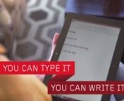 Product video for Lenovo featuring the new WriteIT app.