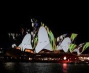 Light projection on the opera house. nnMusic: &#39;Funny Song&#39;nwww.bensound.com