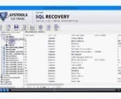 SQL database recovery software is capable to recover corrupt MDF and NDF files. It recovers all tables, stored procedure, views, functions, triggers, rules and all other components present in MDF and NDF file. nRead More: - http://www.sqlrepairtool.net