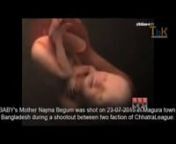 Bullet Hit... BABY in Bangladesh from chhatra