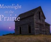 I present a short time-lapse vignette, featuring sequences shot July 29 and 30, 2015 on beautifully clear moonlit nights at locations south of Bow Island, Alberta, on the wide open prairie. The three-minute video features two photogenic pioneer sites.nnThe church is the now derelict St. Anthony&#39;s Church, a former Roman Catholic church built in 1911 by English and Russian-German immigrants. It served a dwindling congregation until as late as 1991 when it closed. At that time workers found a time