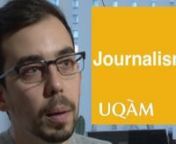 Diplômé du programme de journalisme de l&#39;UQAM en 2011, Naël Shiab est l&#39;un des pionniers du journalisme de données au Québec. Il raconte que c&#39;est à l&#39;UQAM que tout a commencé pour lui.nn---nnCette vidéo est une réalisation du programme de baccalauréat en communication (journalisme) de l&#39;Université du Québec à Montréal (UQAM), avec le soutien du Bureau de recrutement et de la Faculté de communication de l&#39;UQAM.nnRecherche: Jean-Hugues RoynEntrevues: Normand CayouettenCaméra: Norm