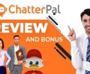ChatterPal Review and Bonus: https://www.affiliatetube.com/chatterpal-review/ - ChatterPal is a easy to setup and use technology that gives you the ability to add visitor interaction on any website through an advanced chat bot and messaging system.nnThe purpose of it is to boost sales and leads.  It&#39;s been created using years of testing and data analysis and continues to evolve using several industry leading features and artificial intelligence.nnChatterPal by Paul Ponna merges cutting-edge