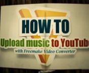 Read here: http://www.freemake.com/how_to/how_to_upload_mp3_to_youtubennStep-by-step video guide on how to upload music to YouTube + free software download