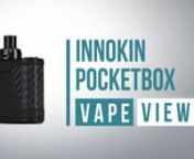 Innokin Pocketbox Kit: https://www.vapesuperstore.co.uk/products/innokin-pocketbox-aio-vape-kitnnThe Pocketbox by Innokin is an AIO kit that’s ideal for beginners. The device is compact and small enough to fit in your pocket (hence the name) complete with a modern and stylish design.nnThe mod features an internal 2ml leak-resistant tank suitable for high VG liquids and with a conveniently placed window to keep an eye on your juice levels. The Pocketbox has dual airflow slots that can be adjust