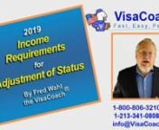 https://www.visacoach.com/adjustment-of-status-eligibility/ In order to successfully petition for your spouse to obtain a Green Card after marriage, you, the US sponsor must demonstrate to Immigration you have enough income coming in, to support your spouse, and household. The financial requirement is that your income equal must be over 125% of the poverty income level where you live.nTo Schedule your Free Case Evaluation with the Visa Coachnvisit https://www.visacoach.com/schedulenor Call - 1-8