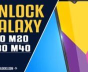 This video is about unlocking a SAMSUNG Galaxy M series (M10, M20, M30 and M40) by unlock code to allow the use of any carrier SIM Card in your phone. If your device is asking for