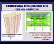 We are trusted choice of builders, architects, home-owners and contractors to provide quality structural design, construction drawings, construction specifications, bid documents and administration services. nnWe understand your project requirements to the last detail and generate savings through speedy delivery of customized structural design solutions.nnWe have a unique expertise in providing following structural engineering services:n•2D Structural draftingn•Structural Calculationsn