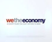 WE THE ECONOMY – 20 Short Films You Can’t Afford to Miss is a film series developed in partnership with Paul G. Allen’s Vulcan Productions. WTE asks and answers 20 critical questions about the fundamentals of the US economy. The questions were developed by economic thought leaders like Greg Ip (The Economist), Neil Irwin (New York Times), Diane Lim (Pew Charitable Trust) and the films were directed by some of the best storytellers in the world including Catherine Hardwicke (Twilight), Adam