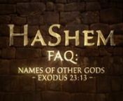 Many understand Exodus 23:13 to mean we cannot even say the names of other gods such as Baal, Mars, Janus, etc. Some go so far as to say we shouldn’t say things like Monday or January for the same reason. What’s the truth behind such beliefs and are they Scriptural?