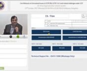 Live Webcast on Unresolved issues in GSTR 3B, GSTR 1 &amp; 2 and related challenges under GST - Session 1 (23/10/2017)