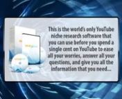 NicheXploit - The Only Youtube Niche Research Software In The World ! from xploit