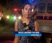 News 12 is the only camera on the scene as rescue crews come ot the aid of an injured hiker. Airdate: 9-6-18 DF