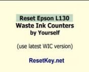 This video will help you reset Epson L130 printer waste ink counter overflow error.n+ “Printer near end service life” or error “printer end of service life”n+ “The Printer’s Ink Pads at the end of their service life. Please contact Epson Support”n+ “Parts inside printer near end service life” or error “parts inside printer end of service life”n+ Parts inside printer end service life, waste ink pad counter overflow error.nnWaste Ink Counter Problemn“Why do I get this probl