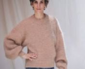 If you are looking for a super soft and cuddly sweater, look no longer, because we found it for you. Say hi to LUCIE, a true cloud of comfort withits lovely oversized sleeves. Made of mohair spun in France.