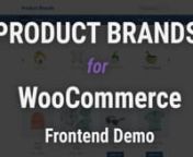 Product Brands for WooCommerce allows your customer to view all brands in one page or brand carousel on homepage, customer can filter and view products by brands.nnClick below links for more details:nhttps://woocommerce.com/products/product-brands-for-woocommerce/nhttps://woocommerce.com/vendor/wp1/