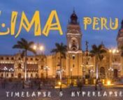 Hang out in Lima. Peru Timelapse and Hyperlapse Travel videonIn Lima everything is in endless movement, and even the past is constantly being rediscovered.nTimelapsea wonderful attraction for both adults and children.nPeru is one of the world’s most varied countries. It is a multicultural nation, filled with traditions, a unique gastronomy and vast natural reserves. It is home to 12 UNESCO World Heritage Sites and 84 of the planet’s 117 life zones. Peru is situated in the western part of S