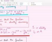 Here is another video on Applications of Derivatives for you!. Here, I will be decreasing increasing, strictly increasing, decreasing and strictly decreasing functions and how to determine the interval in which these functions are increasing or decreasing. Again, we go back to quadratic inequalities and use that to determine the interval. nI am a math educator teaching mathematics for close to three decades and I have presented this video in a way that is easy for you to understand.nA useful vid