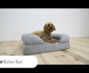 #dogbed #sofadogbed #memoryfoamdogbednnUpgrade your dog’s bed to the luxury Omlet Bolster Dog Bed. The cushioned bolster shape is deep filled and designed to support your pet’s head, offering ultimate comfort and relaxation. The premium memory foam dog mattress is the best you can give your pet as it moulds around your dog and gives unparalleled support for a deep, dreamy sleep.nnThis luxury dog bed’s removable cover is made from long lasting, durable fabric that is machine washable time a