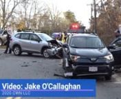 Two SUVs collided on Route 124 at Long Pond Dr in Harwich on November 15th, 2020 See full story at www.capewidenews.net. Video by Jake O&#39;callaghan